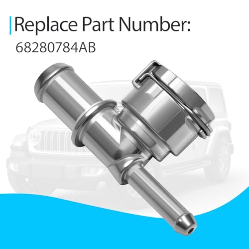 68280784AB Heater Hose Joint Compatible with Jeep Wrangler 2.0 2018-2024 HVAC Aluminum Heater Hose Connectors