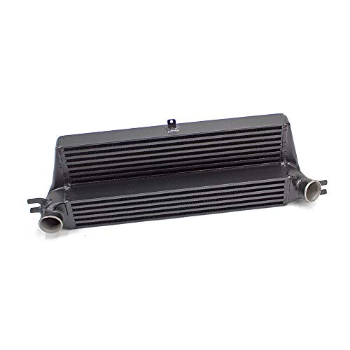 Rev9 ICK-074_1 Front Mount Intercooler Upgrade Kit, FMIC Bolt On Performance, Black, compatible with Mini Cooper S Clubman (R55/R56) Facelift 2009-14