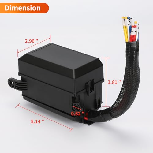 12V Pre-Wired Fuse Relay Box,6 Relays and 6 ATC/ATO Blade Fuses, 5 * 5-Pin 1 * 4Pin 40A Relay Block and Kit, for Cars Truck - size: 40A 6 Relay 6 Fuse(old style)