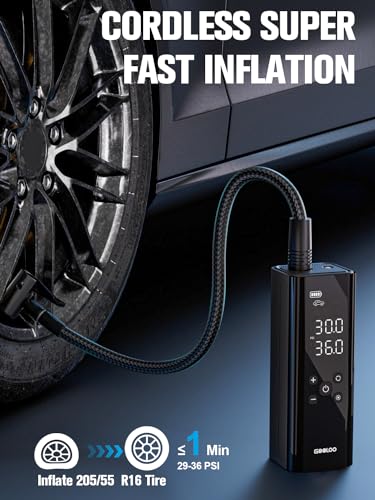 GOOLOO GT150 Tire Inflator Portable Air Compressor,150 PSI,LED Screen