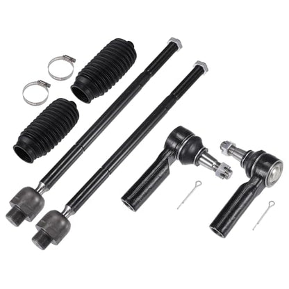 X AUTOHAUX 6pcs Front Inner Outer Tie Rod Ends Kit Suspension Steering Tie Rod End for Dodge for Ram 1500 2006-2010 for Ram 1500 2011-2012 Drag Link No.ES80574/EV800098