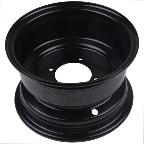 8 inch Front Wheel Rim Hub with 3 Holes Fits for 19x7.0-8 Tires Most ATV Go Kart Off-Road Dirt Pit Bike Quad Dirt Bikes (4 Holes 8" ATV Wheel Rim)