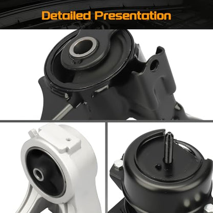 Engine Motor Mount & Automatic Transmission Mount Set Compatible with Honda Odyssey 1999-2004 3.5L Replace# A4519HY A4518 A6552 A6582 A6579
