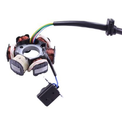 PRO BAT 6 Coil Pole Magneto Flywheel Stator - size: 6 Coils 5 Wires Stator Magneto with Detached Plug