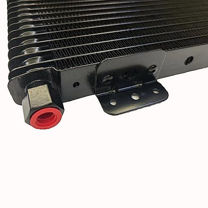 Low Pressure Drop Transmission Oil Cooler 40k Transmission Oil Cool Compatible For Heavy Duty 40,000 GVW Max Low Mounting Hardware Towing Applications and Advanced Cooling Protection LPD47391 - size: black