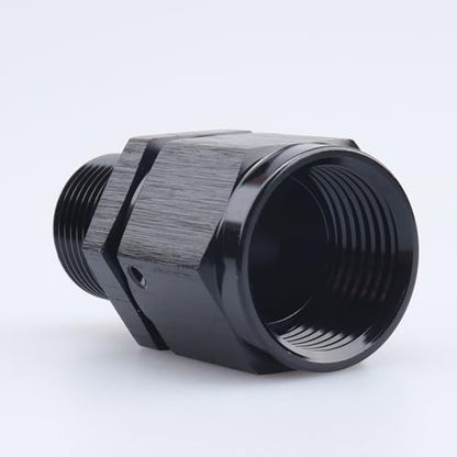 AC PERFORMANCE -8 AN Female to 1/4" NPT Male Swivel Fitting Aluminum Black - color: Black, size: 8AN to 1/4 NPT