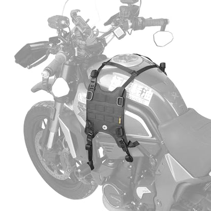 Rhinowalk Motorcycle Tank Side Bag/Motorcycle Front Load Universal Saddle Bag Mounting Base - size: Fuel Tank Double Saddle