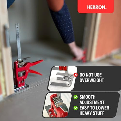 HERRON Labor Saving Arm Jack 2-Pack, 440 lbs Cabinet Lifter, 6 inch Lift