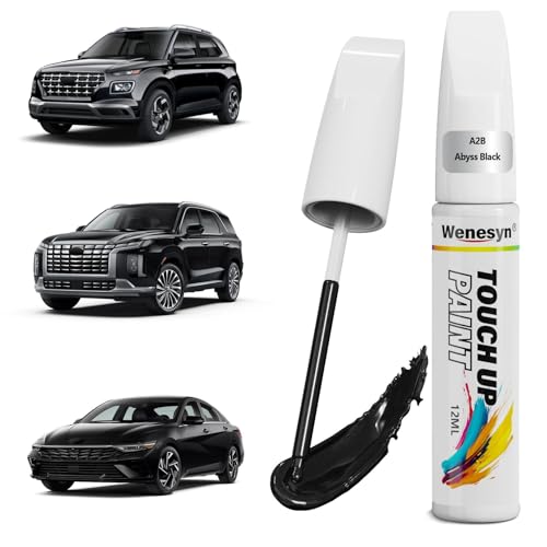 A2B Abyss Black Touch Up Paint Compatible with Hyundai Cars - color: A2B Abyss Black/Onyx Black