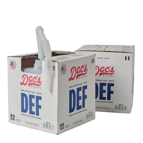 Doc's Diesel DEF Fluid, ISO 22241, for SCR Diesels, 2 x 2.5 Gal Jugs - size: DEF Fluid, 5 Gallon (2 x 2.5 Gal Jugs)