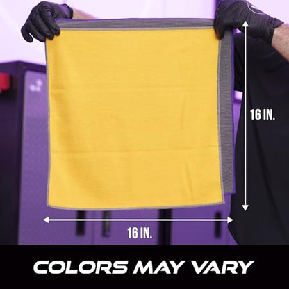 VIKING Microfiber Cleaning Cloth for Car Wax Removal, 16 x 16 Inch, 3 Pack