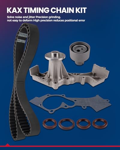 KAX Timing Belt Kit with Water Pump for 2000-2004 Nissan Xterra 3.3L - size: TCKWP249