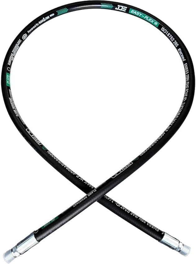 Heroson15611-12-12RW Hydraulic Hose Assembly 3/4 ”,36 ”Long,Hydraulic Hose with Male NPT X Male NPT,3118PSI - size: 15611-12-12-36in-2