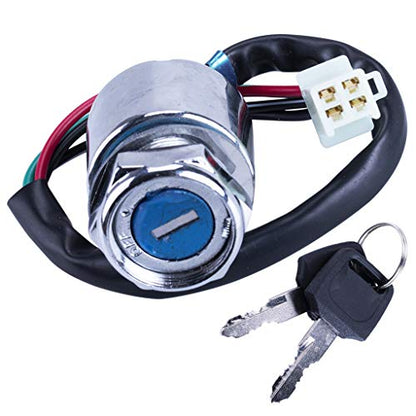 4 Wire Pin Key Ignition Switch for Go Kart ATV Quad Dirt Bike Scooter Motorcycle