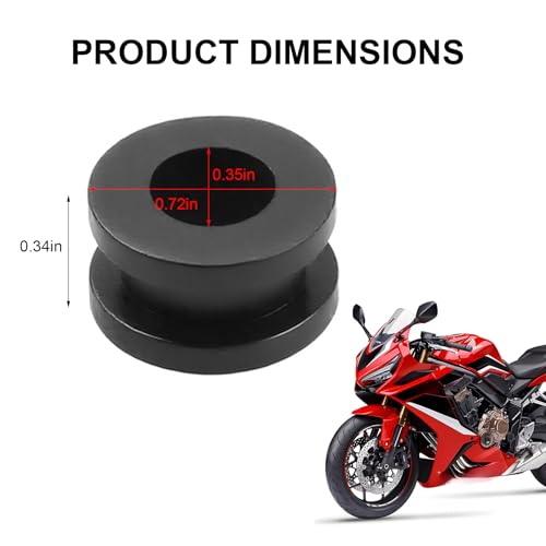 20 PCS Motorcycle M6 Grommets Kit, Rubber Bushing Grommets Pressure Relief Cushion for Fairings Cowling, Shockproof Buffer Washer Grommet Replacement for Motorbike Body Repair (10 PCS) - color: 10 PCS