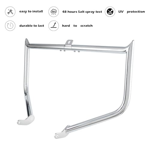 Kinglemc Crash Bar Engine Guard for Harley Softail(Chrome-D) - color: Chrome-D
