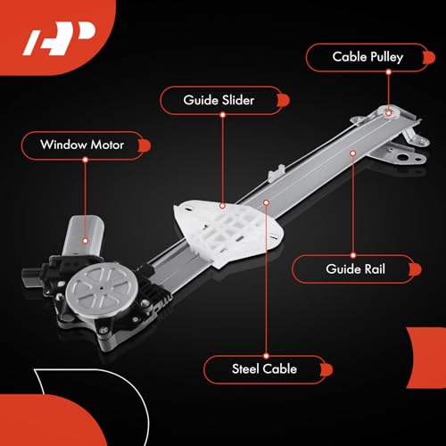 A-Premium Front Driver Side Power Window Regulator with Motor (6-Pin) - style: Front Driver Side