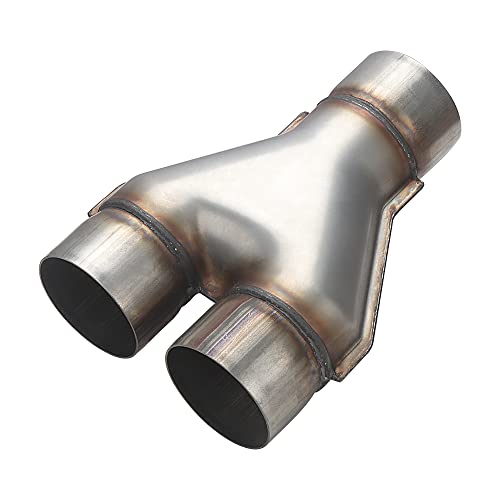 A-KARCK Exhaust Y Pipe 3" Inlet, Stainless Steel 10" Long Dual 3" Outlet Y Pipe Withstands High Temperatures (Wide-body) - color: Y Pipe, size: 3.0inch 10"Long Wide