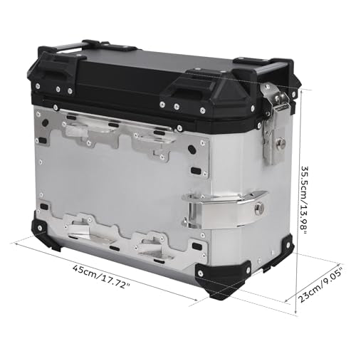 TCT-MOTORPARTS 36L Aluminum Saddlebag Panniers Luggage Case Fits for BMW R1300GS 2023-2025 2024 - color: Chrome Saddlebags (36L)