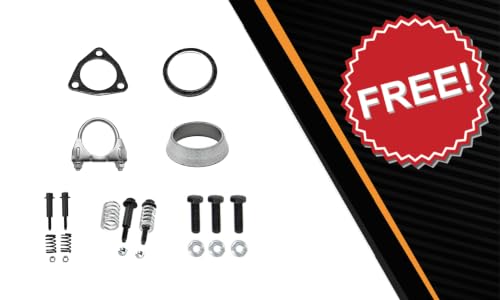 Exhaust Rear Catalytic w/Resonator & Muffler Kit Compatible with Honda CR-V 2010-2011 2.4L | EPA-Approved | Stainless Steel | Northeastern Exhaust | Includes Gaskets, Clamp and Bolt Kit