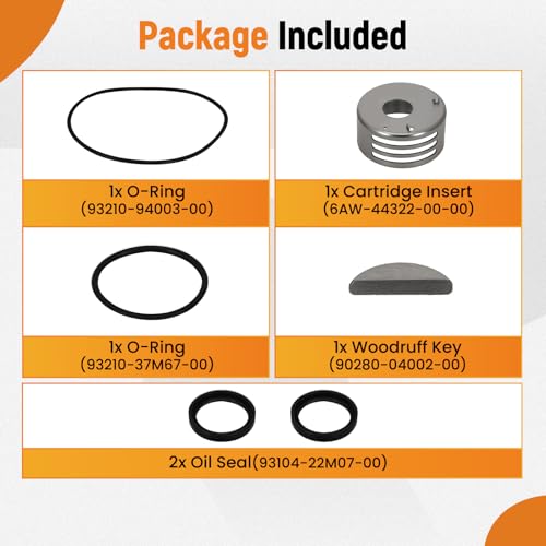 maXpeedingrods 6CE-W0078-01 Water Pump Impeller Repair Kit for Yamaha - size: For 225 250 300 HP 2010 & UP