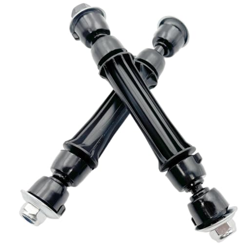 Front Sway Bar Link Fit Cadillac Escalade GMC Yukon Chevy Silverado Tahoe - size: K700538*2 (black)