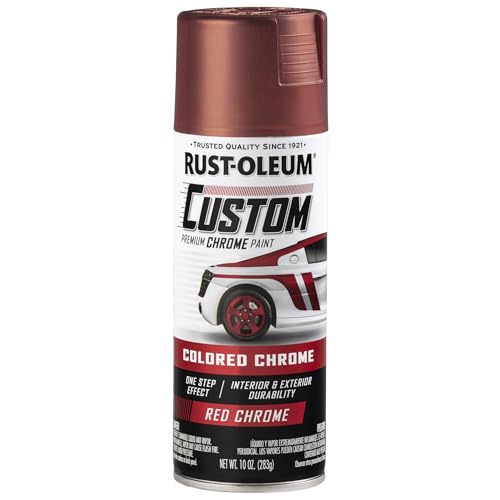 Rust-Oleum Automotive Custom Lacquer Spray Paint, Red Chrome - color: Red Chrome, size: 10 Ounce (Pack of 1)