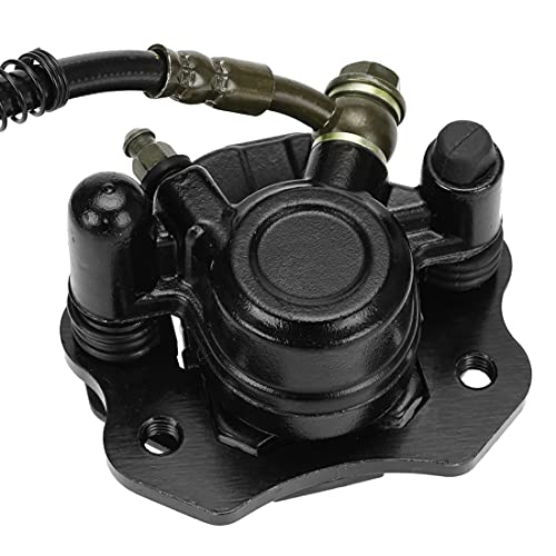 FVRITO Rear Brake Master Cylinder Caliper Assembly for 50cc 70cc 90cc 110cc 125cc Taotao Boulder B1 Coolster 3050HD 3050C 3125R Peace Chinese ATV Quad Mini 4 Wheeler Motorsports Scooter Black - color: Black