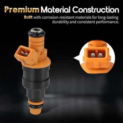 Oktiger Upgraded Fuel Injectors Fit for Ford F150/F250/F350 1989-2003, for Mustang 1996-2004, Bronco, Crown Victoria, E150/E250/E350, Expedition, 4.6L 5.0L 5.4L 5.8L V8 Set of 8, Replace 0280150943