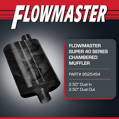 Flowmaster Super 40 Series Chambered Muffler – 2.50" Dual In/Dual Out