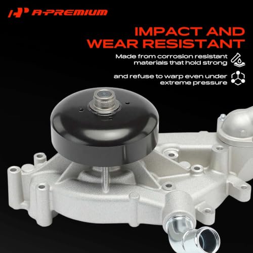 A-Premium Water Pump with Thermostat & Gasket Compatible with GM Vehicles