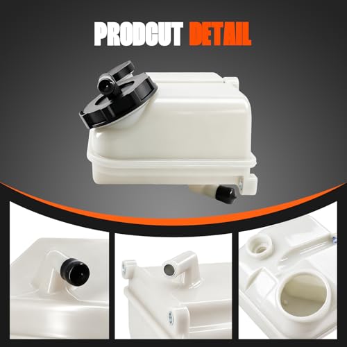 603-5206 Power Steering Reservoir Tank Bottle with Cap for 2008-2014 Freightliner M2 106,for 2008-2014 Freightliner M2 106 6.7L,for 2008-2012 Freightliner M2 106 8.3L,A1419133000 A1414796003 - size: 603-5206