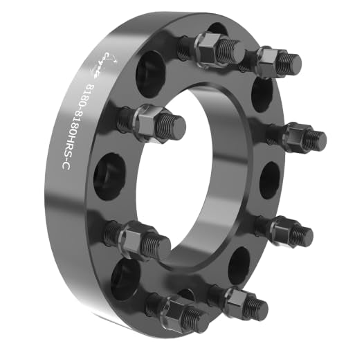 Wheel Accessories Parts 1 Pc Steel Wheel Spacers Adapters 8 on 180mm 1.50 Inch Thick 124.1mm Hub M14x1.5 14x1.5 Thread Stud Fits Chevy Silverado GMC Sierra 2500 3500 Single Rear Wheel (SRW) - size: No Lip, style: 1.50" Steel (1 Pack)