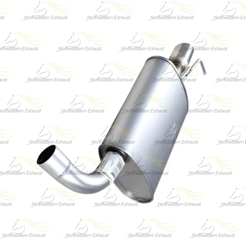 Exhaust Passenger Side Muffler Compatible with Ford Explorer 2012-2015 2.0L | Stainless Steel | Northeastern Exhaust | Includes Clamp | Direct-Fit Replacement - color: Passenger Side Muffler