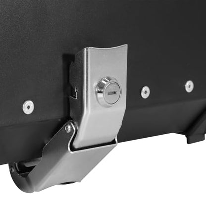 TCT-MOTORPARTS Aluminum 45L Top Case Trunk Tail Box Luggage Mount Rack Fits for BMW R1300GS 2023-2025 R1250GS R1250GS Adventure 2019-2024 - color: Black Tail Luggage Box (45L)