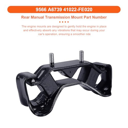 Engine Motor Mount Set & Trans Mount ,Replaces A6712 A6712 A6739 A6723 - size: Wrx 12-16 2.5L