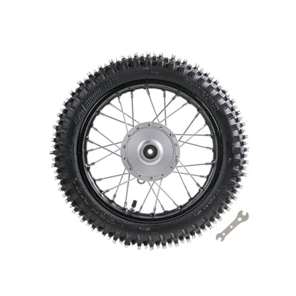 TDPRO 60/100-12 Front Wheel 12" Tire Rim for Drum Brake Dirt Pit Bike CRF50 XR50 70cc 125cc - size: 60/100-12