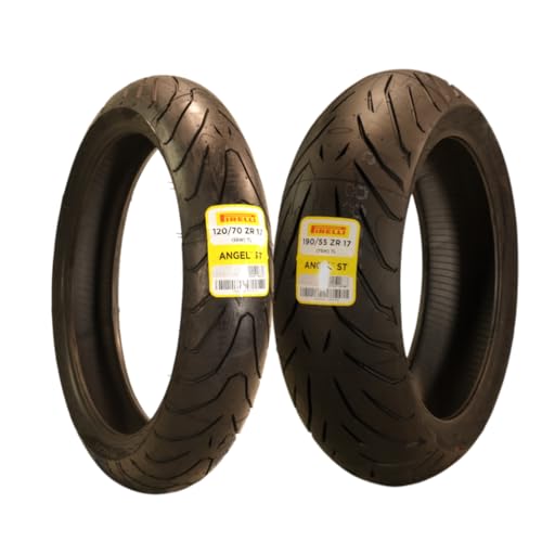 Pirelli Angel ST Motorcycle Tire Set 120/70ZR17 58W & 190/55ZR17 75W - size: 120/70R17 190/55R17