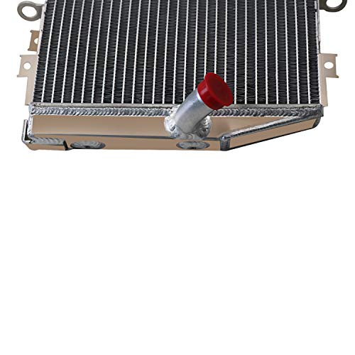 Aluminum Racing Radiator for 2004 2005 Kawasaki Ninja ZX-10R ZX10R, AA5052 Aircraft Grade Cooling, High Performance Racing Spec with CNC Machined Cap
