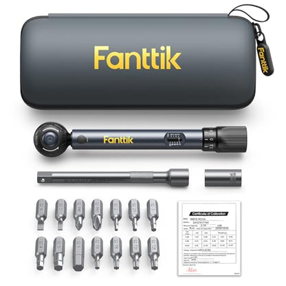 Fanttik WB10 Nova Mini Torque Wrench Bike Set, 2-10Nm, 14 Bits, Carbon Safe
