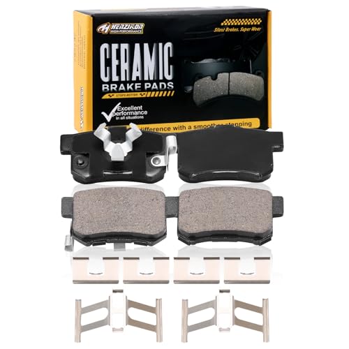 Ceramic Rear Brake Pads Set Compatible with 2013-2018 Acura RDX;2010-2012 Acura RDX(Base);2010-2011 Honda Accord Crosstour;2005-2016 Honda CR-V;2012-2015 Honda Crosstour(D1086) - color: HZ1086