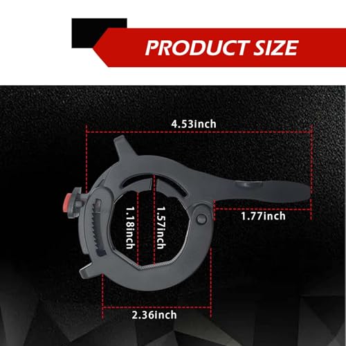 Motorcycle Cruise Control Assist, Throttle Lock, Throttle Mounted Motorcycle Cruise Assist Wrist Hand Grips (Black)