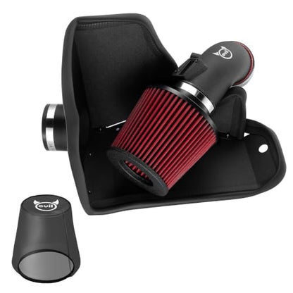 EVIL ENERGY Cold Air Intake Compatible for 2012-2015 Honda Civic 1.8L, Includes Heat Shield & Pre-Filter, Black