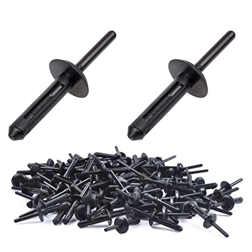 140Pcs Plastic Rivet Clips Retainer Kit Fender Liner Fastener Pop Rivet Auto Body Replacement Clip for Ford GMC,Jeep Wrangler 07-15,Dodge Avenger 08-14 - color: 140PCS