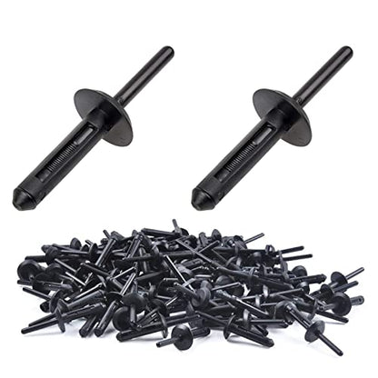 140Pcs Plastic Rivet Clips Retainer Kit Fender Liner Fastener Pop Rivet Auto Body Replacement Clip for Ford GMC,Jeep Wrangler 07-15,Dodge Avenger 08-14 - color: 140PCS