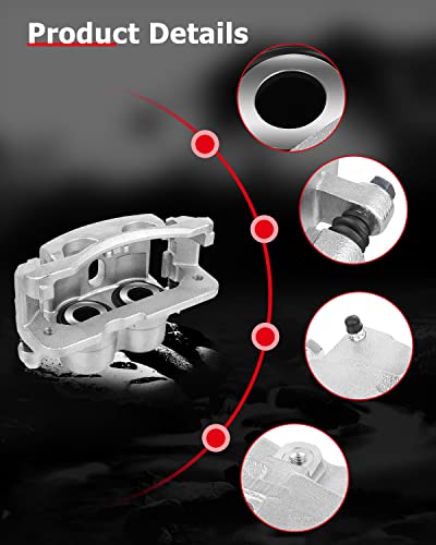 cciyu Front Left & Right Disc Brake Calipers With Bracket 18-B4729 18-B4728 - size: Front[18-B4729+18-B4728]
