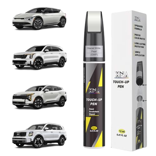 XNA Glacial White Pearl(GWP) for KIA Touch Up Paint - color: Glacial White Pearl(GWP) for 2023-2026 Sportage/2021-2027 Telluride/2027 Telluride Hybrid/2021-2026 Sorento/2021-2024 K5/2025-2026 EV9/2026 EV6