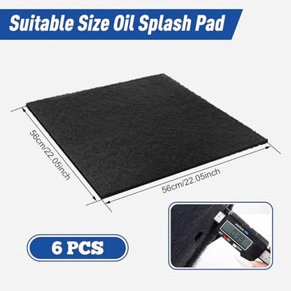 6 Pcs 22'' Oil Drain Splash Pad,No Splatter Pad,Square Oil Change Mat