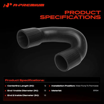 A-Premium Water Pump To Thermostat Heater Hose