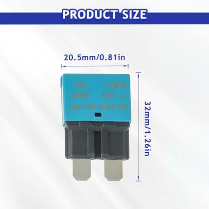 BOJACK Automotive Low Profile ATC ATO Fuse Auto Reset Fuse - style: E37